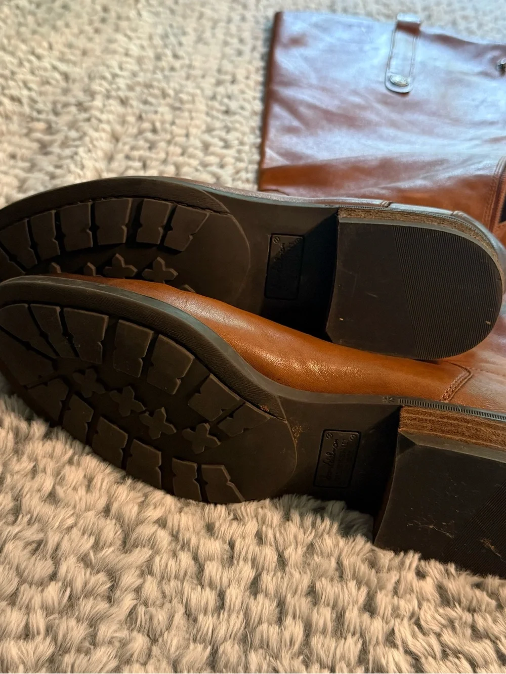 Sam Edelman Cognac Brown Tall Equestrian Boots